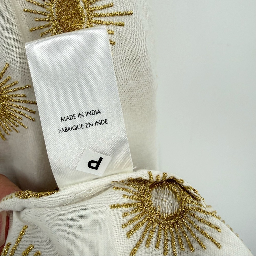 Solid & Striped The Jesse Embroidered Sun Mini Dress Size S - Picture 8 of 15